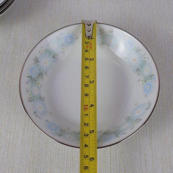 Noritake Blue Charm Flowers Platinum Bowls 4-Set - Picture 8 of 10